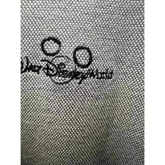 Vintage Disney Men's Polo Shirt Gray w/ Black Accents Size Large - Picture 3 of 8